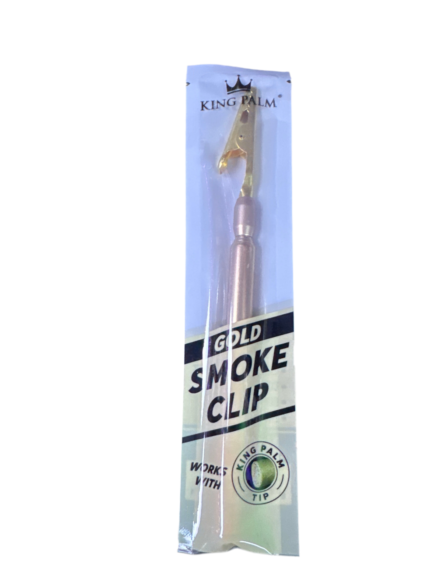 King Palm - Gold Roach Clip