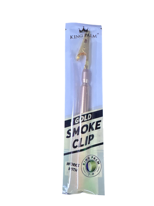 King Palm - Gold Roach Clip