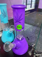 purple mmj leaf water pipe