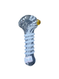 Clear Handpipe w/ White Line Decal