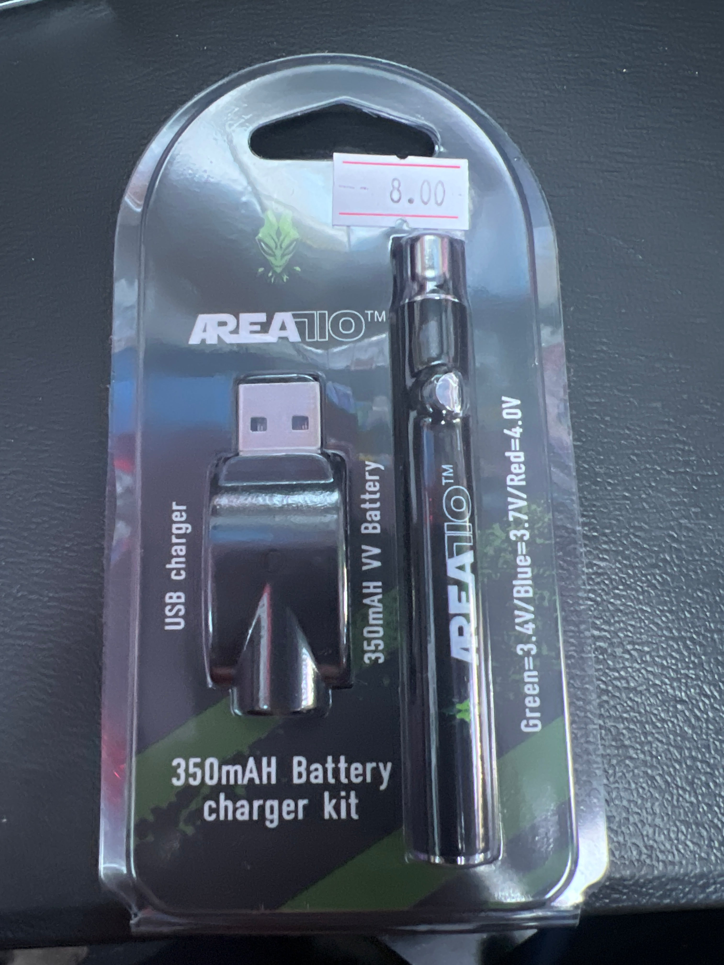 Area 710 510 thread battery black