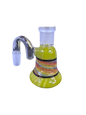 Yellow Color With Rainbow Spiral Ash Catcher