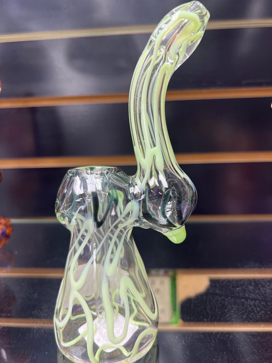 BUB 81 5" Sherlock Bubbler with Slime & Black Color