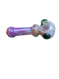 Purple & Gray Handpipe with 2 Green Bulbs