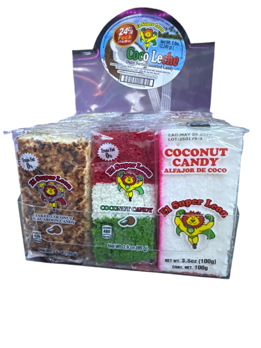 El Super Leon Baked Coconut Candy