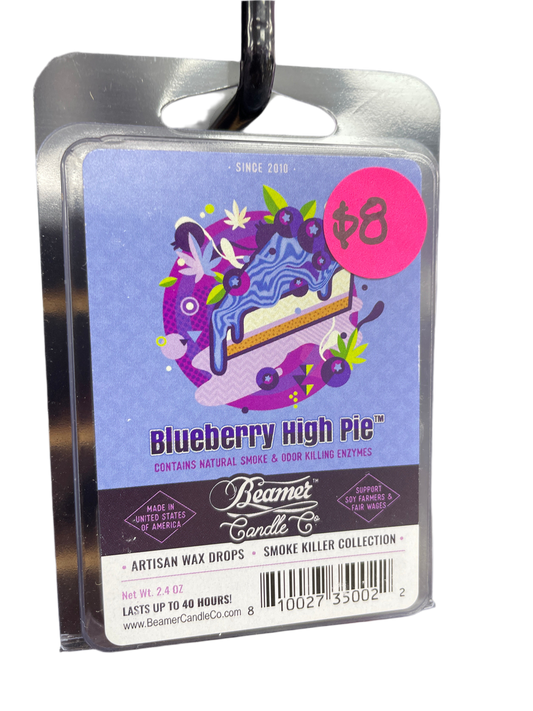 Beamer Candle Co -2.4oz-Artisan Wax-Blueberry High Pie INS-26