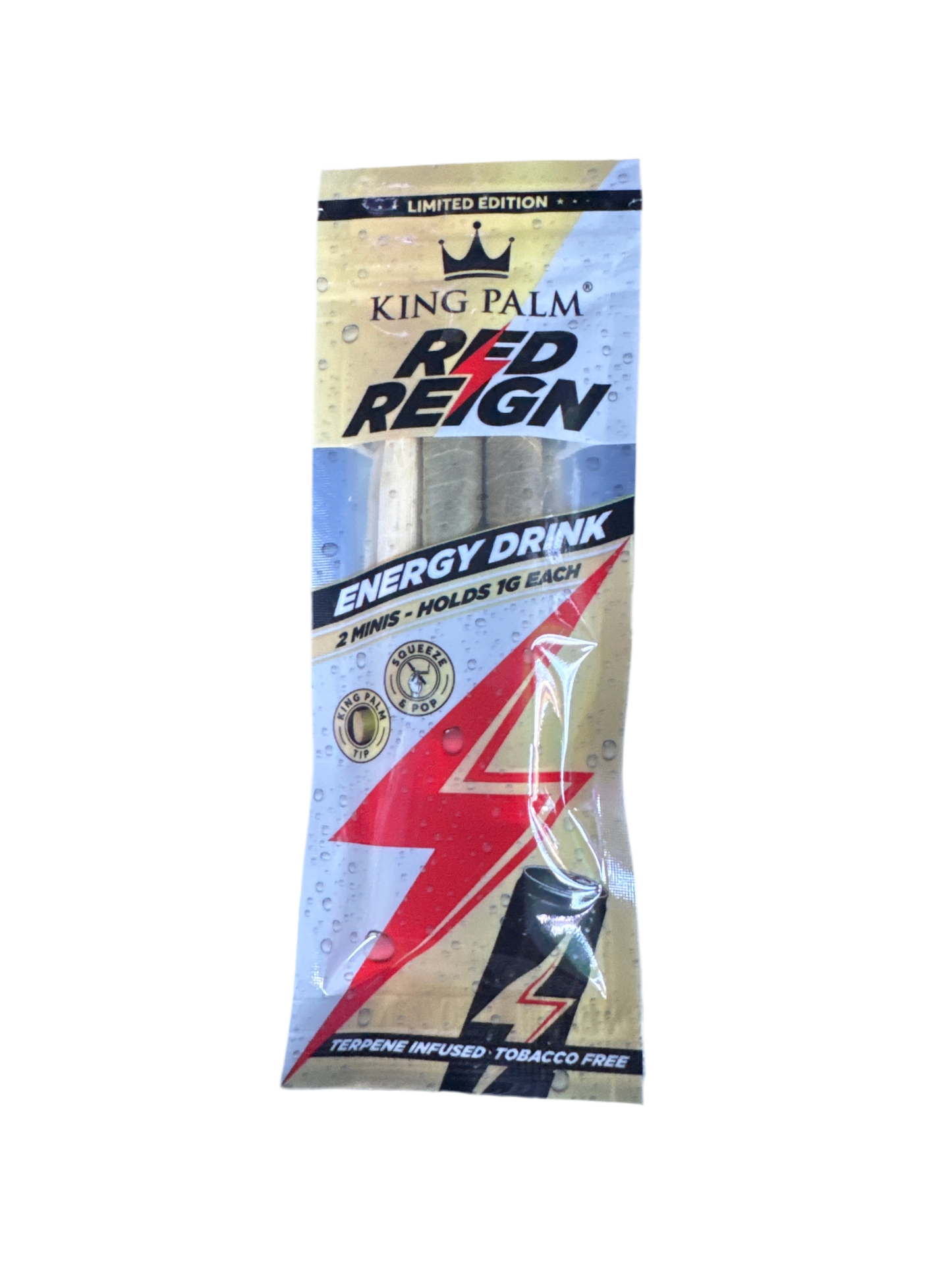 King Palm Red Reign Energy - 2 Mini Rolls