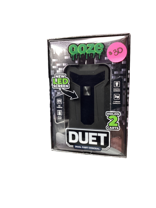 OOZE Duet 650mah Dual 510 Cartridge Battery - Black