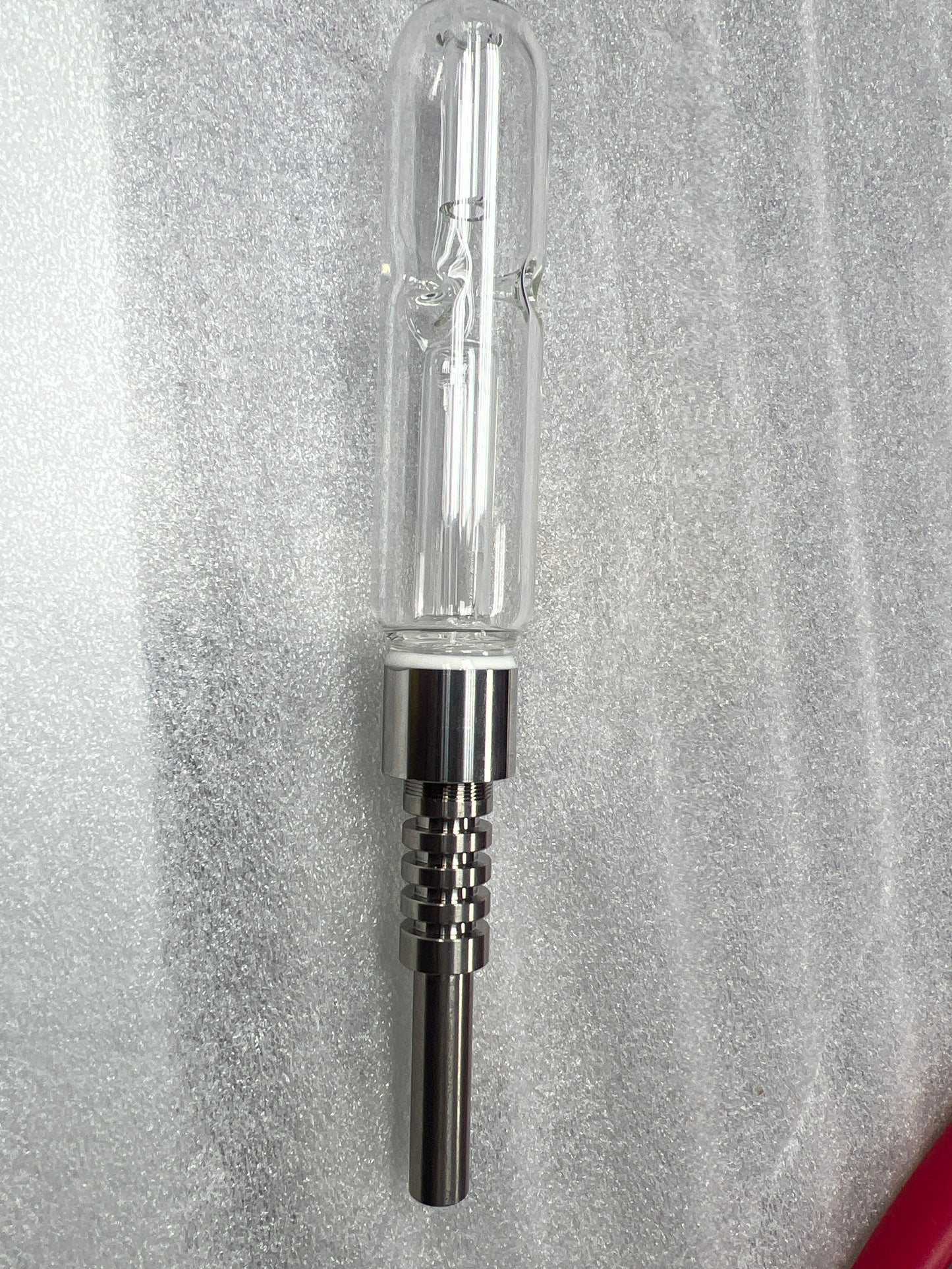 Clear Glass Nectar Collector (Titanium Nail)