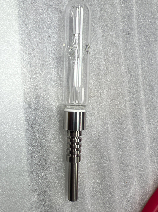 Clear Glass Nectar Collector (Titanium Nail)