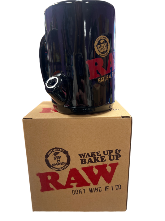RAW - Wake Up and Bake Up Coffee Mug - Black