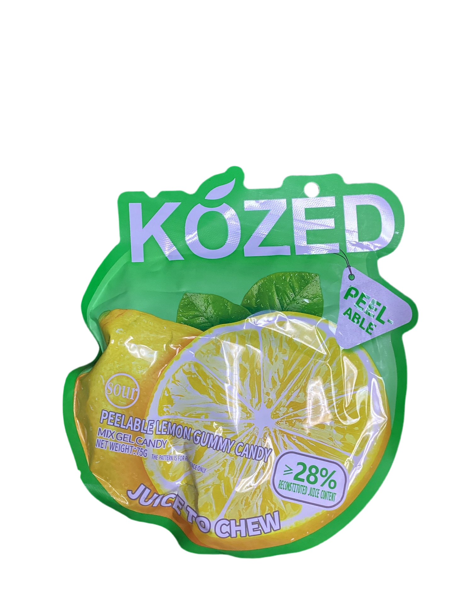 Kozed Sour Peel-able Lemon Gummy Candy