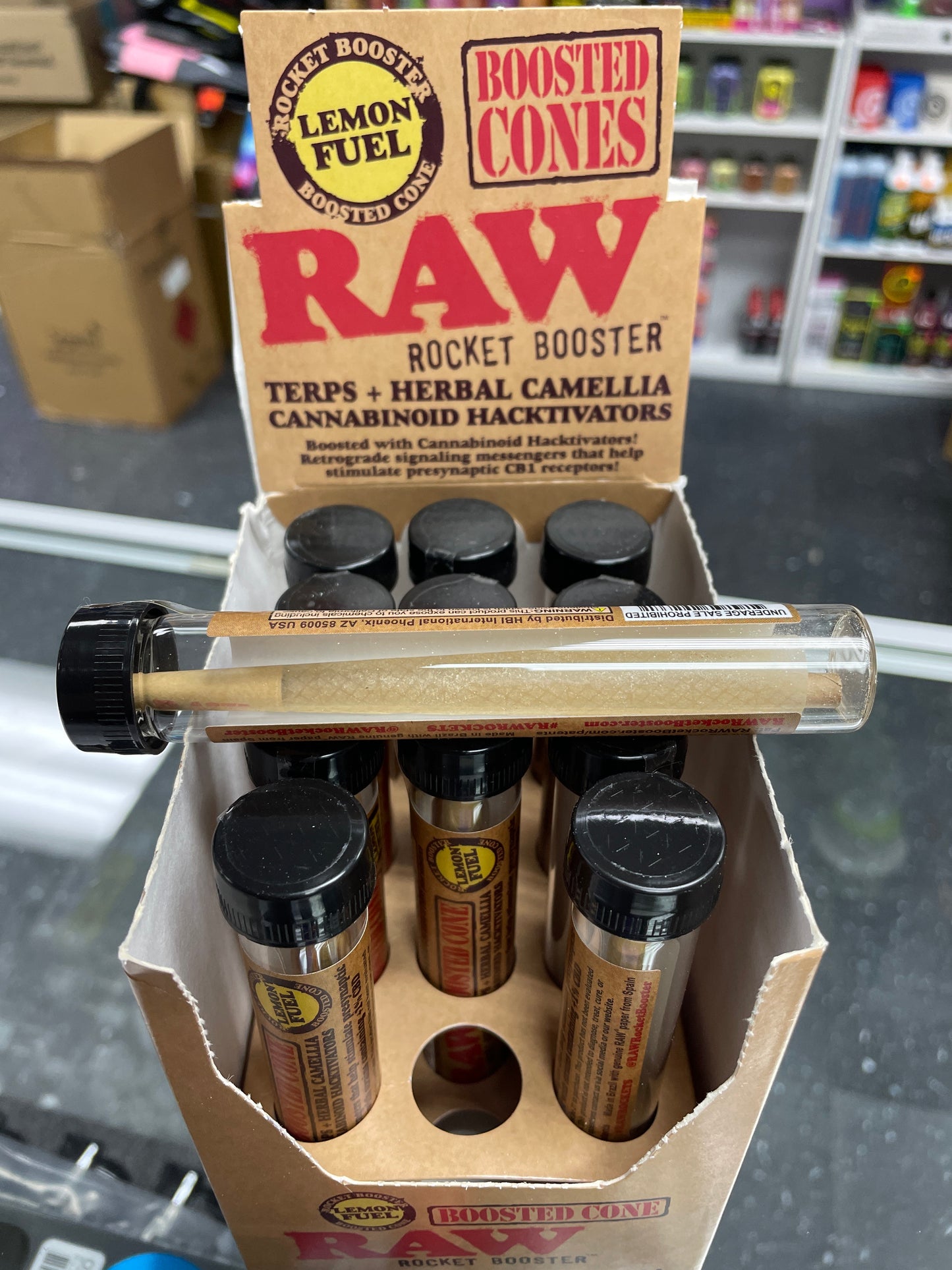 Raw Rocket Booster Terps + Herbal Rhodiola Cone - Lemon Fuel