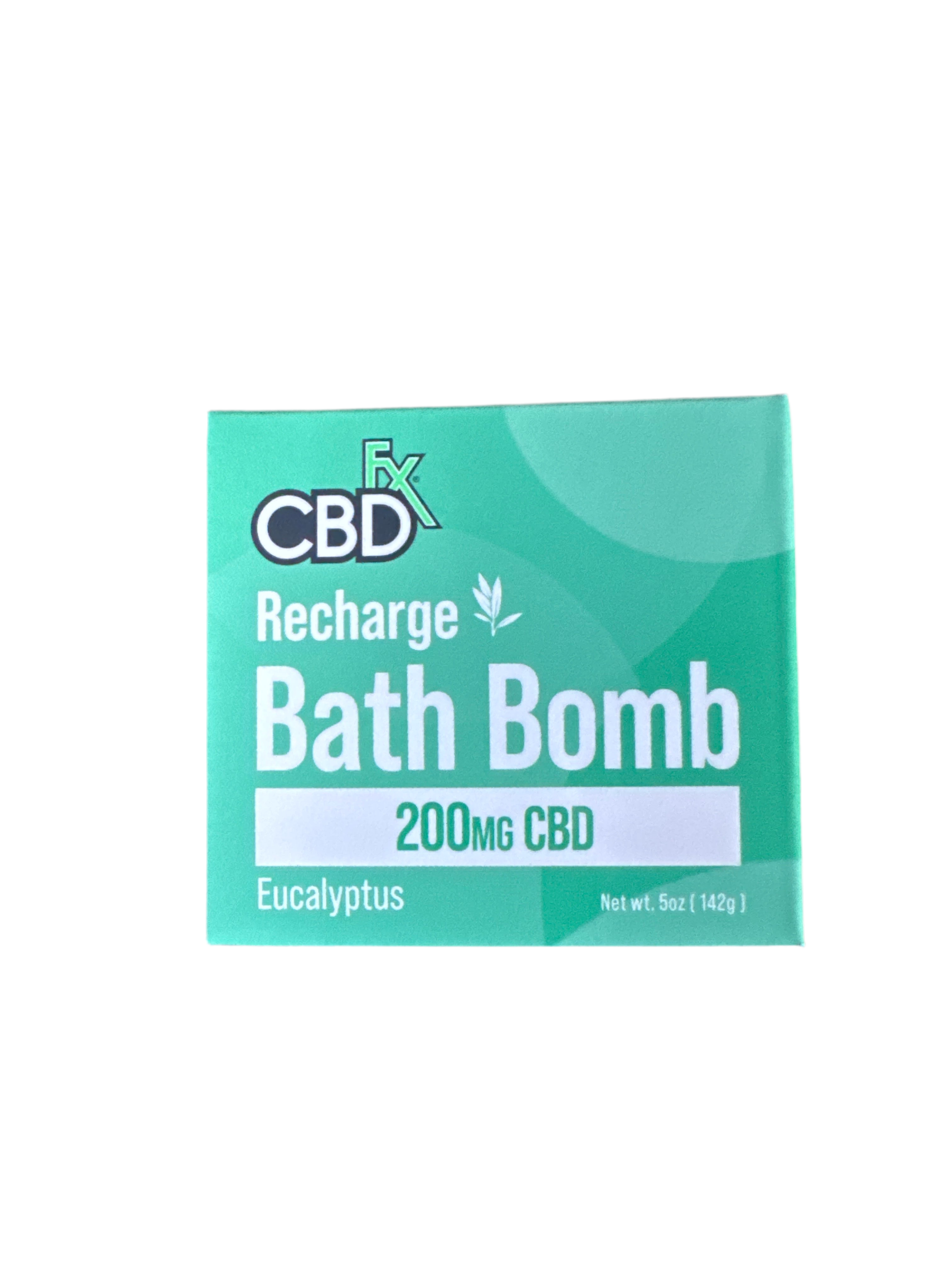 CBDFX - Recharge Bathbomb - 200mg CBD - Eucalyptus