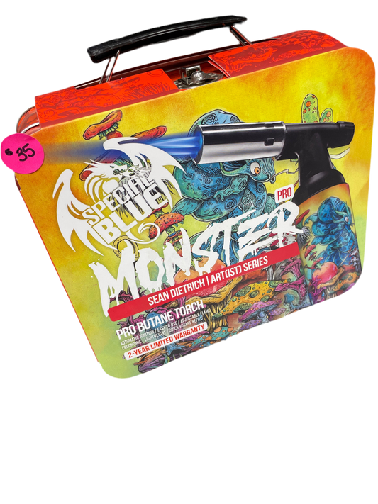 Special Blue Monster Broiler Butane Torch with Metal Case - Sean Dietrich Artist Series