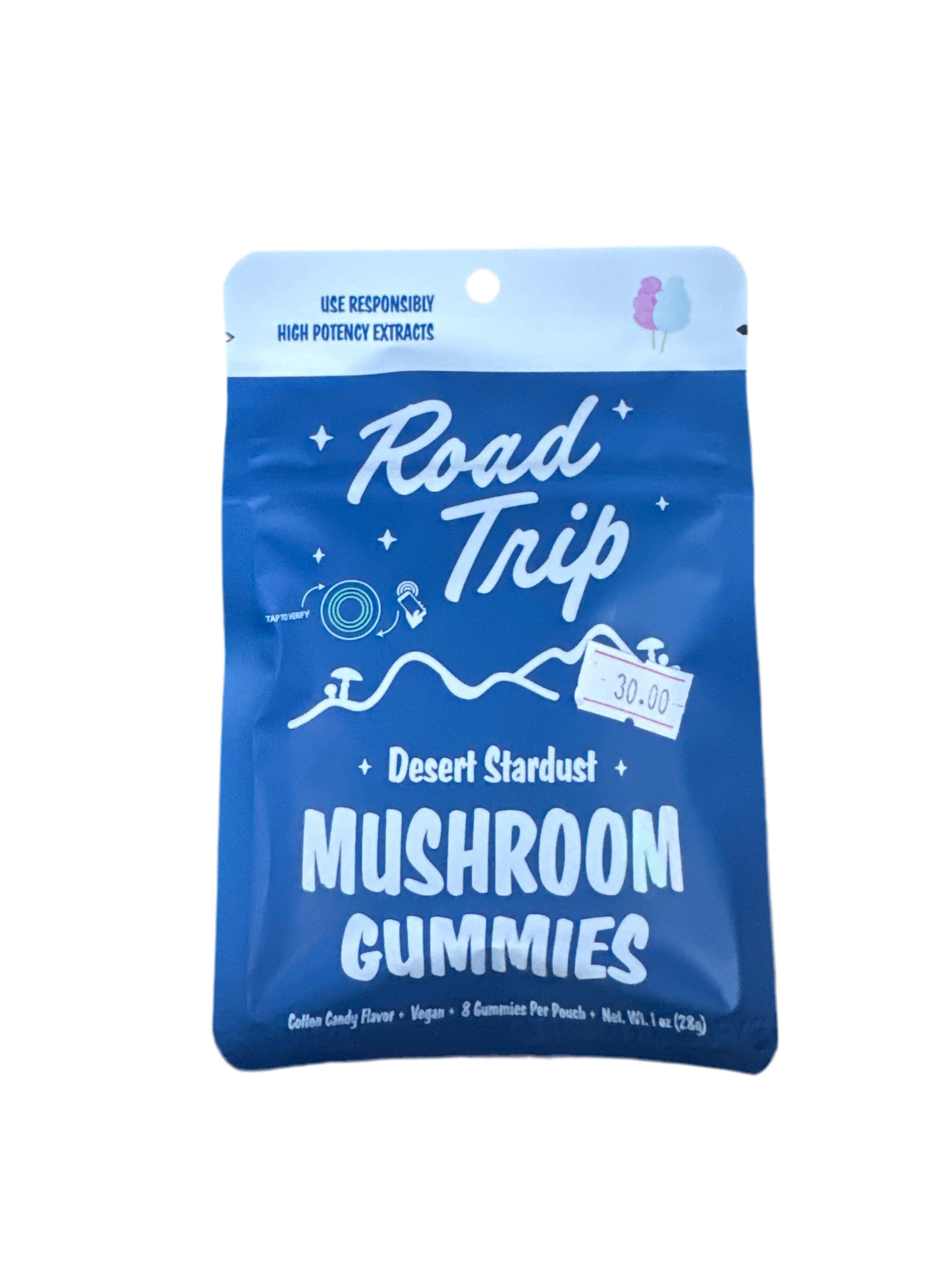 Road trip - Desert Stardust Mushroom Gummies - Cotton Candy - 8 count