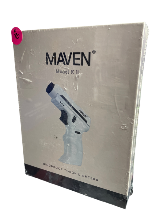 Maven Model K II Windproof Butane Torch - White