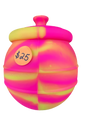 Silicone Honey Pot -Pink & Orange
