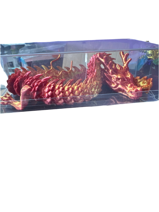 Long 3D Printed Dragon 12”