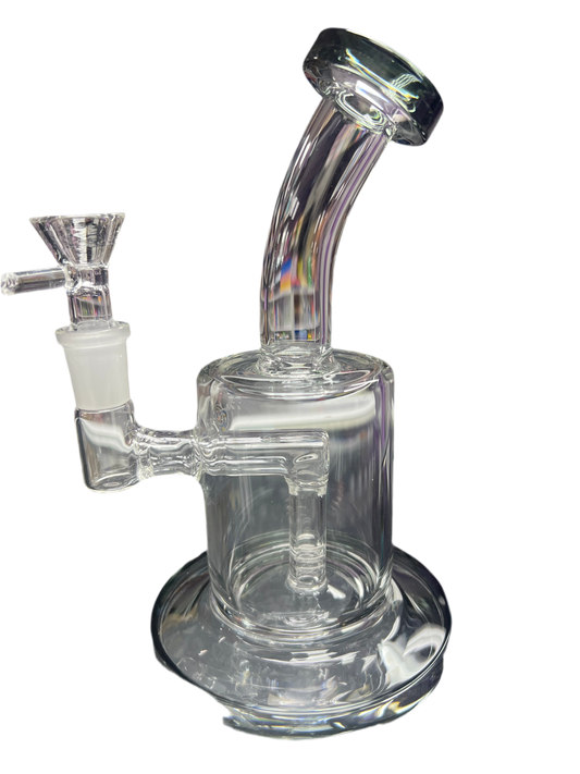 Glass Water pipe with black accents