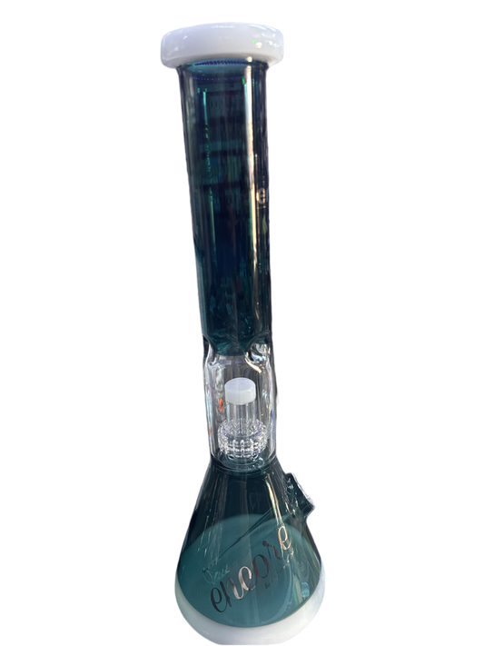 Large white and green Encore Water Pipe
