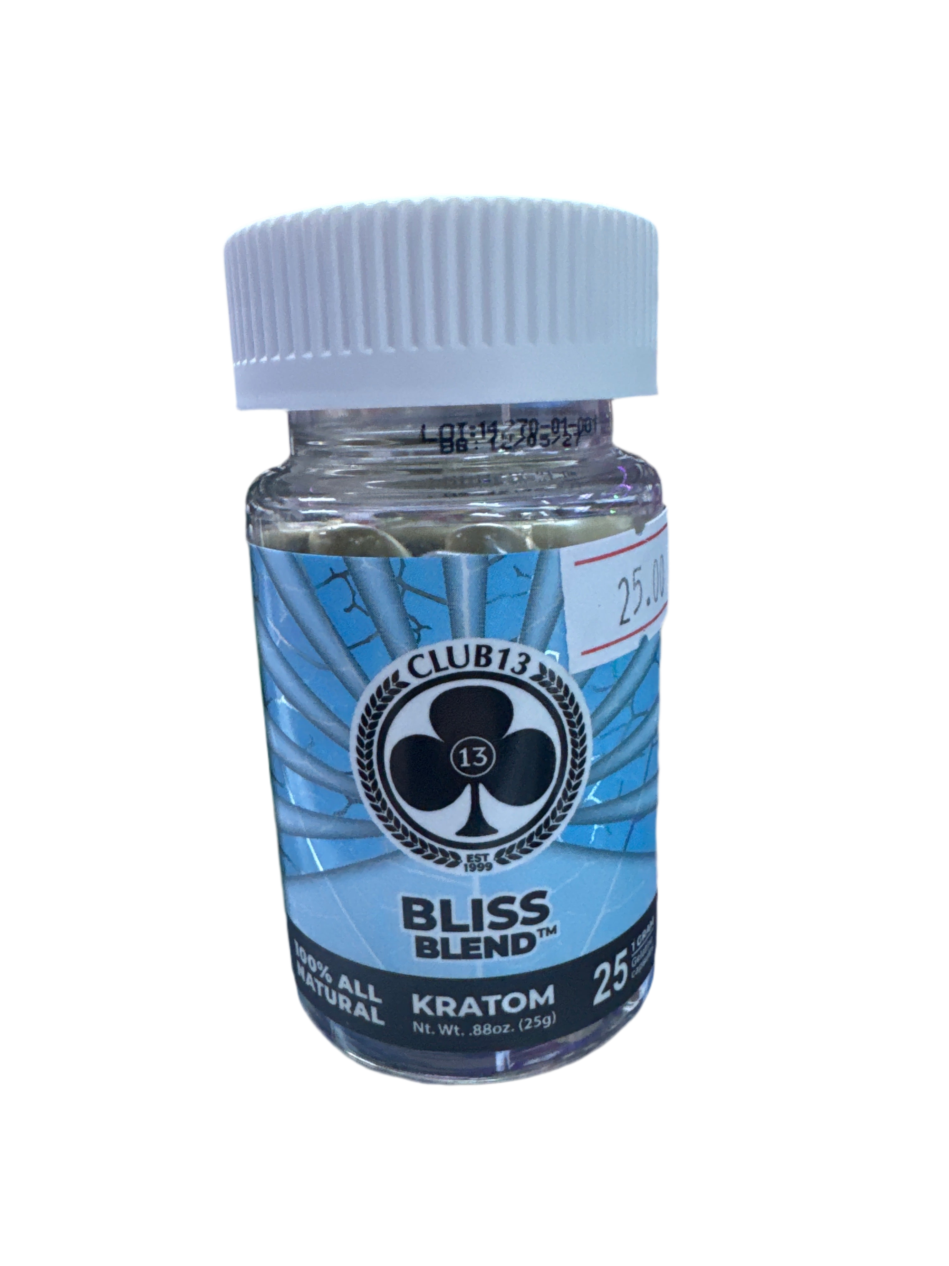 Club 13 Kratom - Bliss Blend - 25 Capsules