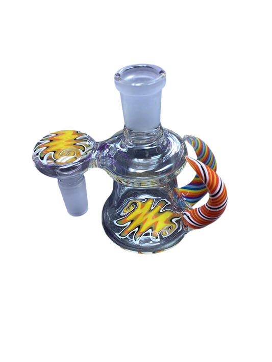 Ash Catcher - Orange Flame Horn Design