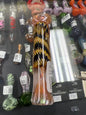 CH-61 3" Fancy Art Gold Chillum