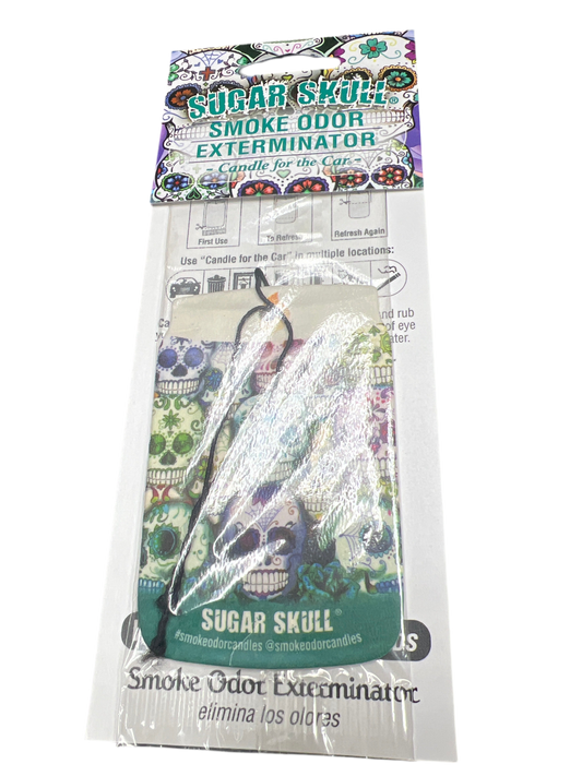 Smoke Odor Exterminator Car Air Freshener - SUGAR SKULL