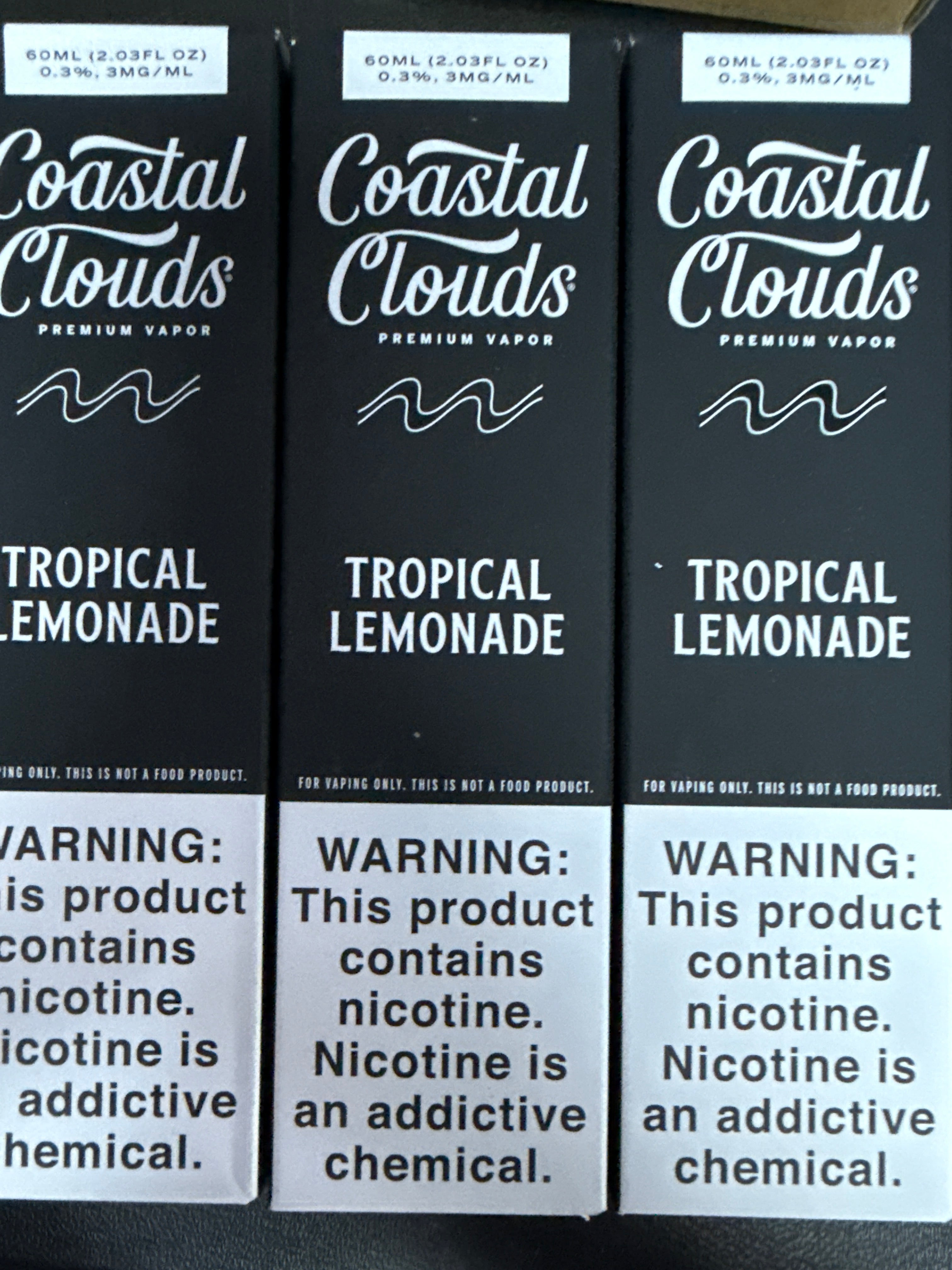 Coastal clouds, tropical lemonade, 3 ML