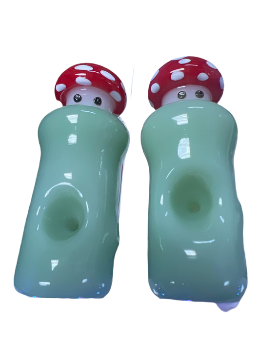Green Mushroom Hand Pipe