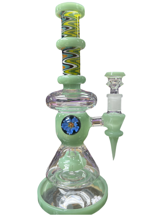 Water Pipe with Flower Accent