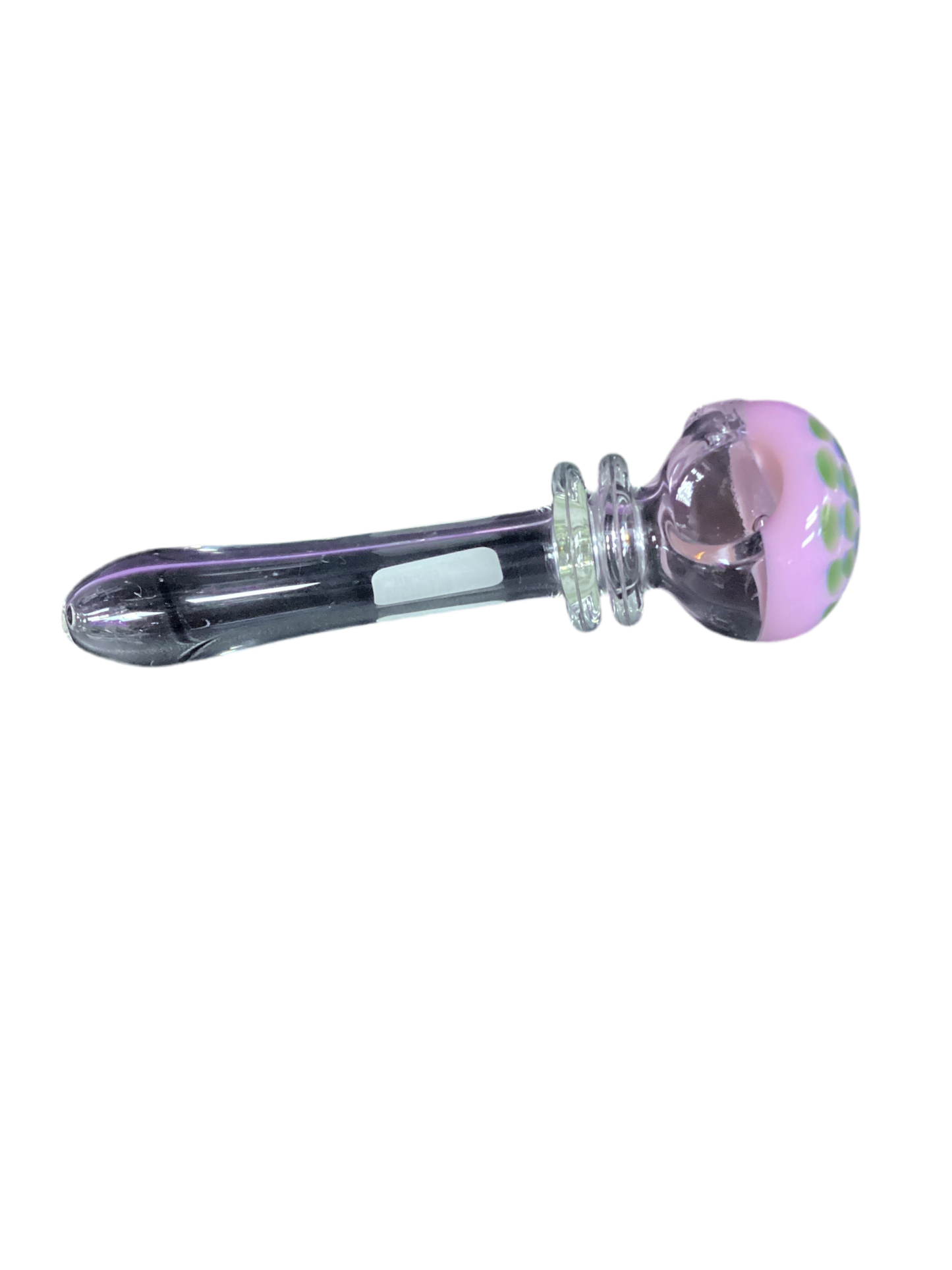 Locally blown (CO) Handpipe with Pink Top & Spotted Top