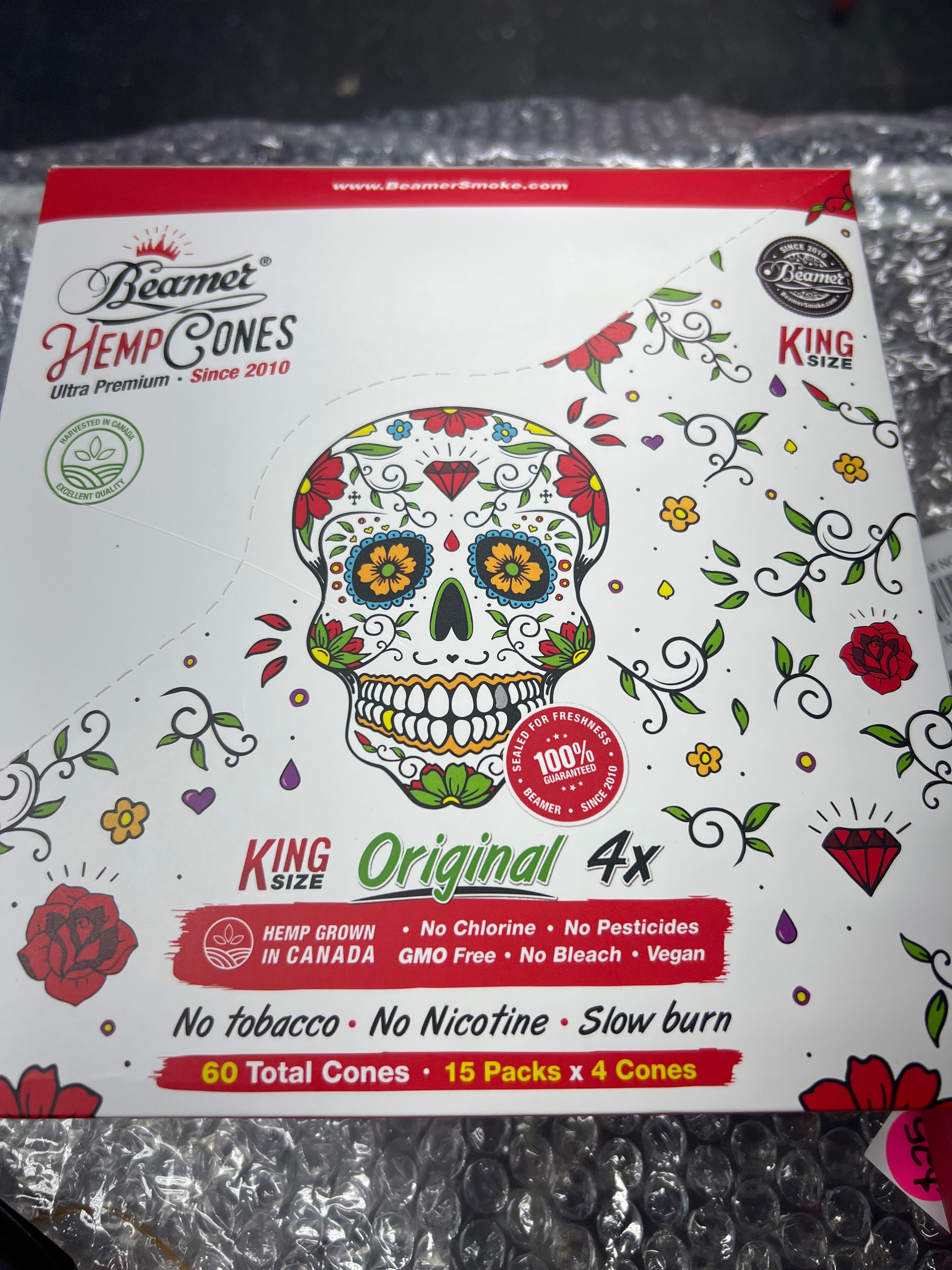 Beamer Vegan King Size Cones - 4ct - Original