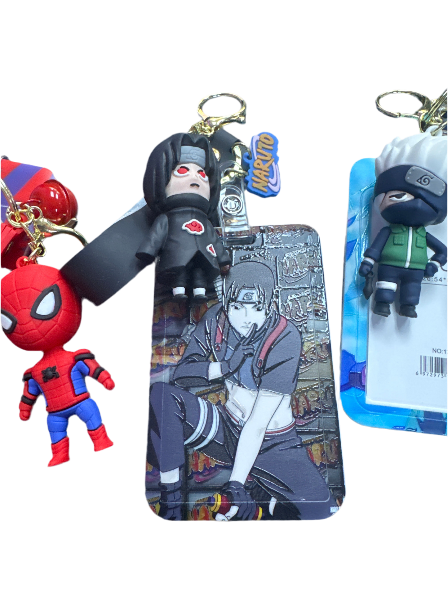 Anime Character Keychain ID Card Holder