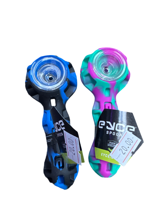 Eyce Spoon (Silicone Hand Pipe w Glass Bowl)