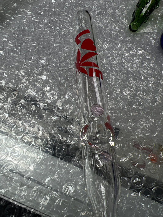 Red “love” steamroller pipe