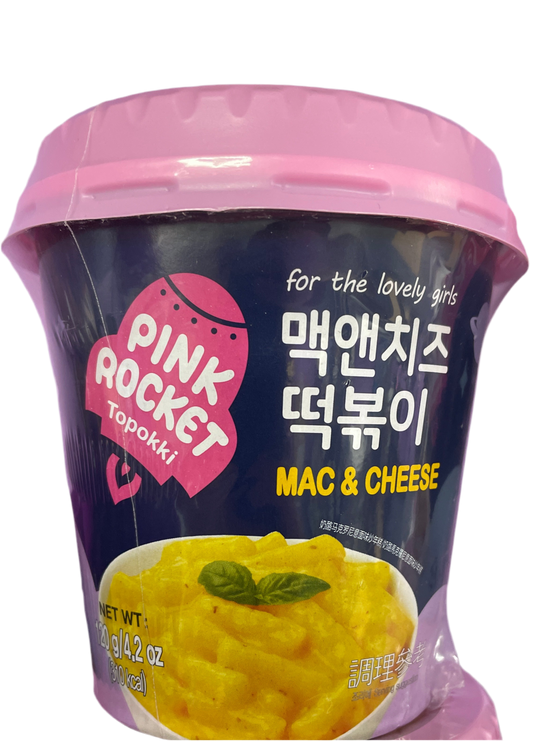 Pink Rocket Tteokbokki- Mac & Cheese Flavor (China)