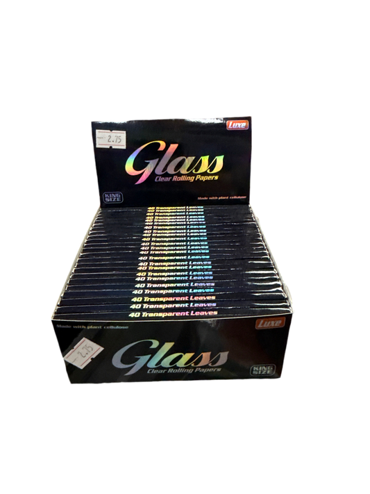 Glass clear rolling papers