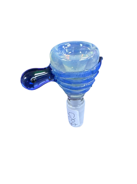Purple and Blue Spiral Octopus bowl