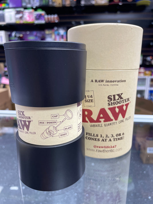 Raw Six Shooter 1 1/4”  Cone Filler