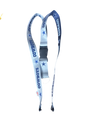 Grey and Blue Cowboys Lanyard
