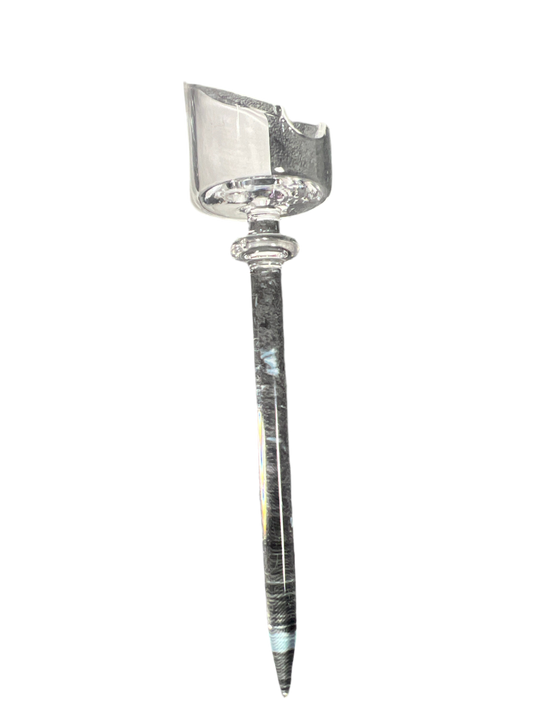 Glass Straight Carb Cap Dab Tool