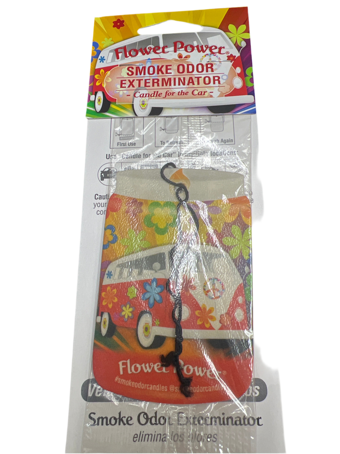 Smoke Odor Exterminator Car Air Freshener - FLOWER POWER