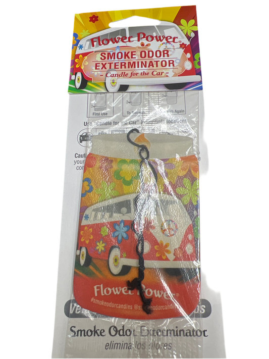 Smoke Odor Exterminator Car Air Freshener - FLOWER POWER