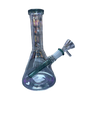 6” Mini Beaker Water Pipe w/Color Accent