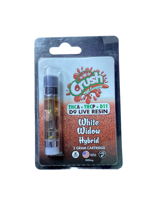 Crush THC-A Cartridge - White Widow Hybrid 2 Gram Cartridge