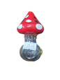 Short Red Mushroom Top Handpipe