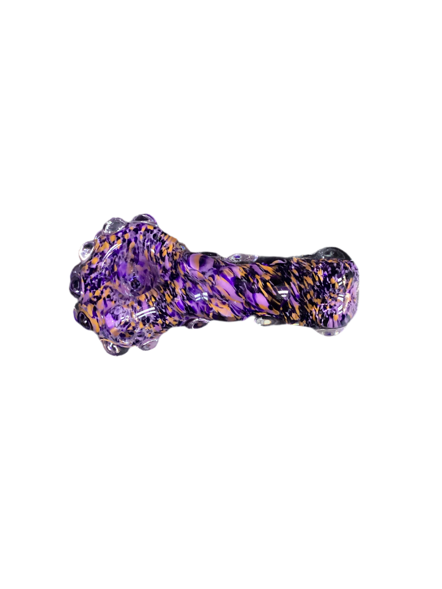Local Blown Orange & Black Handpipe