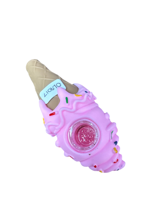 Ice Cream Cone Silicone Hand Pipe